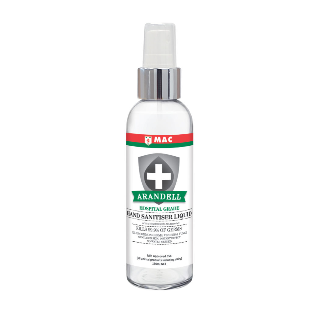 MAC Arandell Hand Sanitiser ABHR 150ml – hospital grade hand sanitiser for professional hygiene