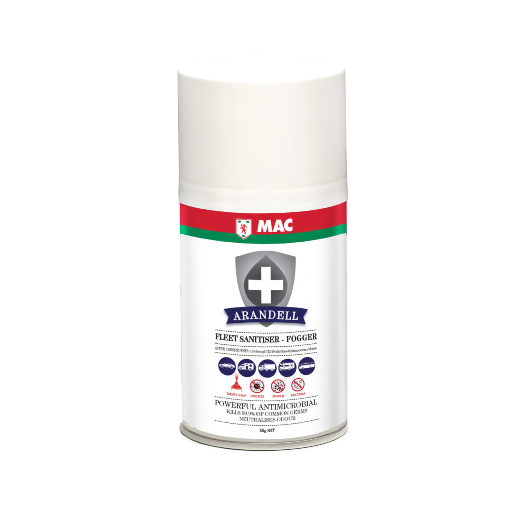 MAC Arandell Fleet Sanitiser Fogger 50g vehicle sanitiser can