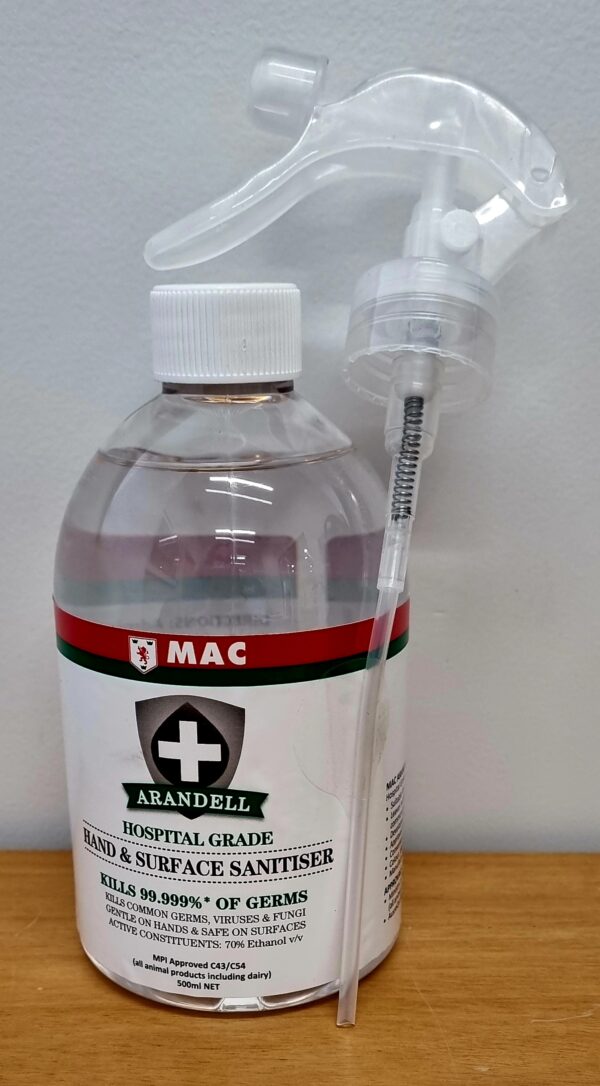 MAC Arandell Hand Surface Trigger Pack scaled MAC Arandell Hand & Surface Sanitiser - 500ml