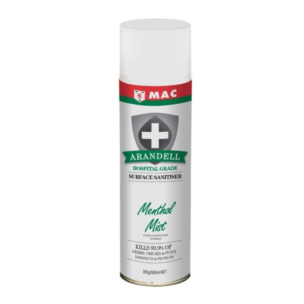 MAC Arandell Surface Sanitiser Menthol Mist 500ml 2 MAC Arandell Surface Sanitiser (Fragranced)