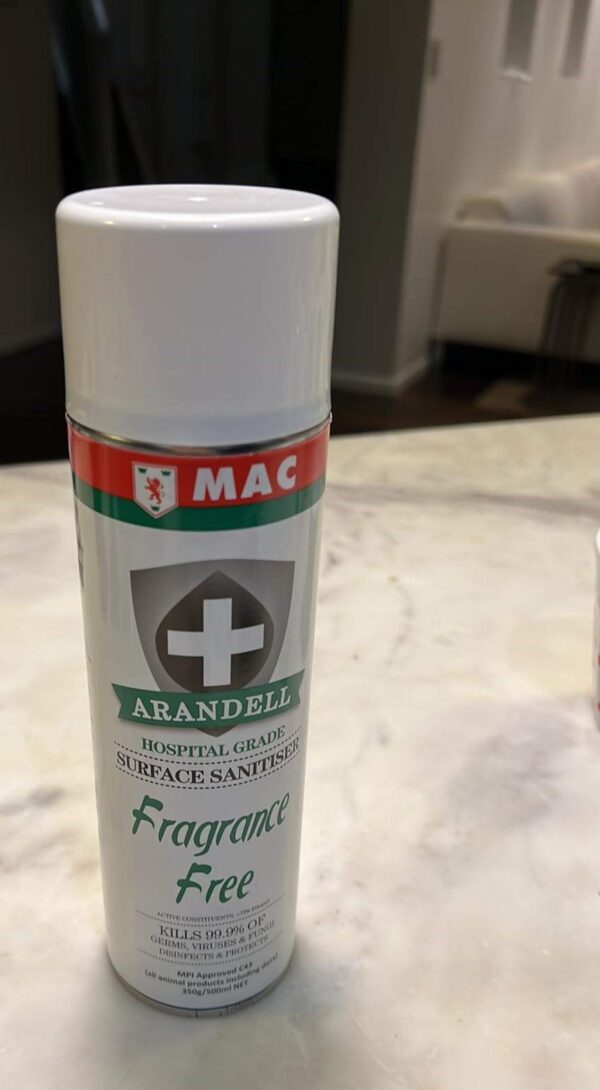 MAC Arandell Surface Sanitiser in Restaurant MAC Arandell Hospital Grade Surface Sanitiser (Fragrance Free)