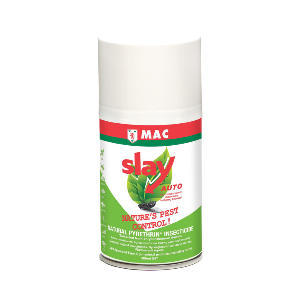 MAC Slay Natural Insecticide Auto 300ml can – plant-based automatic fly and insect spray