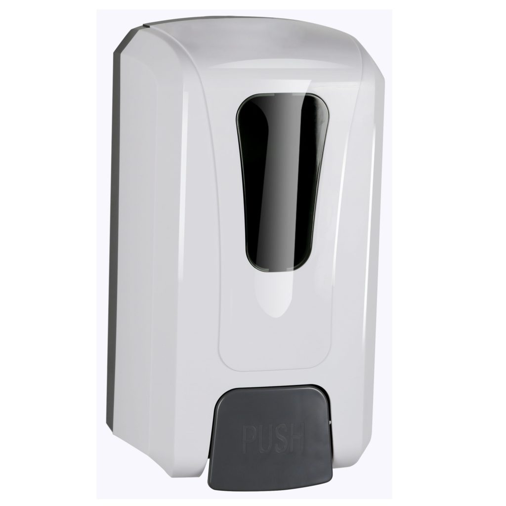 MAC Hand Sanitiser/Soap Dispenser wall-mounted for manual dispensing of soap or sanitiser in commercial and industrial environments