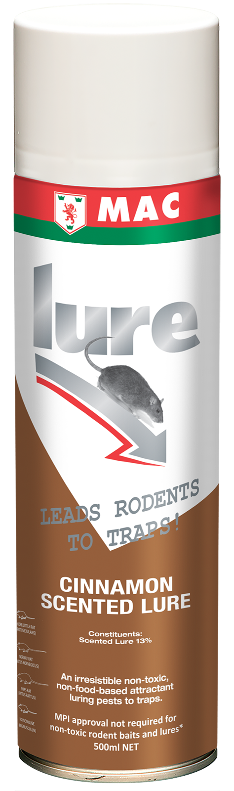 MAC Lure Cinnamon - Non Food Based Rodent Lure 500ml - Arandee