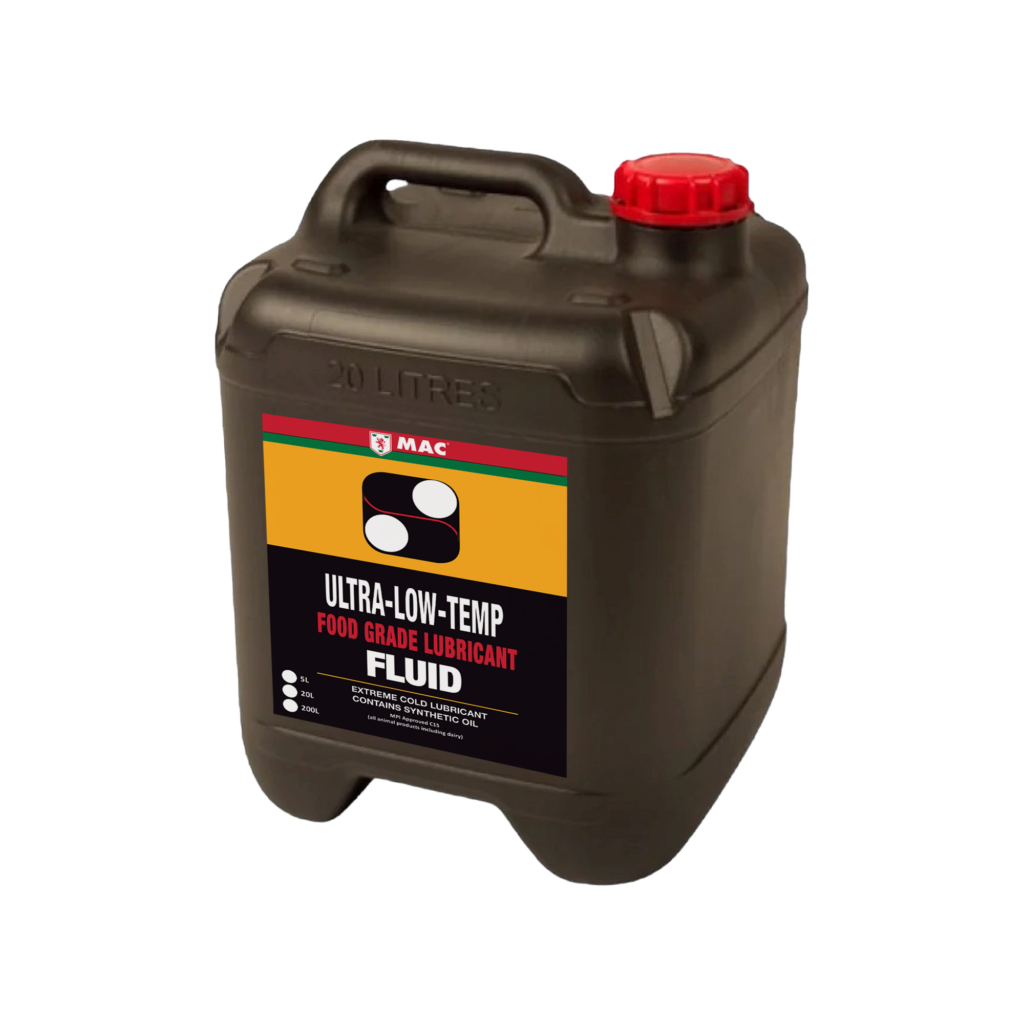 Freeze drying equipment lubricated with MAC Ultra-Low-Temp Food Grade Lubricant Fluid