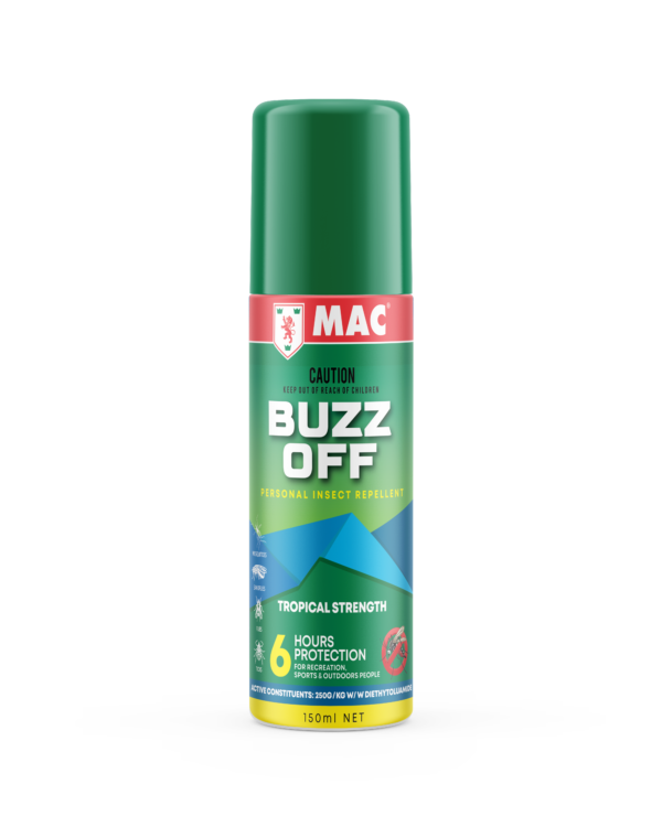 MAC Buzz Off Tropical Strength Insect Repellent 150ml MAC Buzz Off Insect Repellent - Tropical Strength 150ml