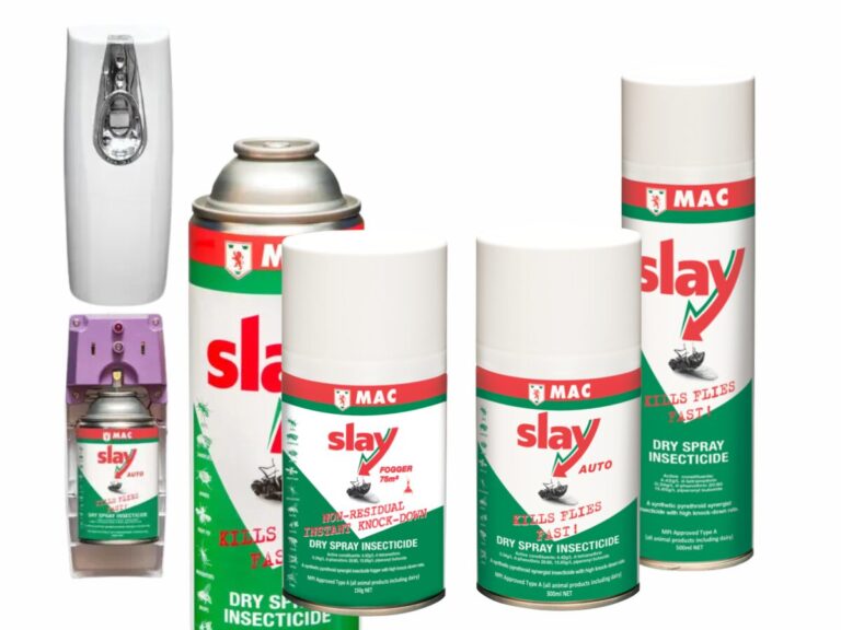MAC Slay Non Residual Insecticide NZ – dry spray and automatic dispenser solutions